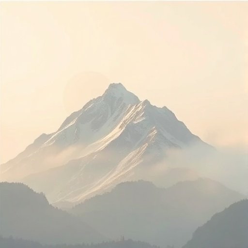 远山淡影