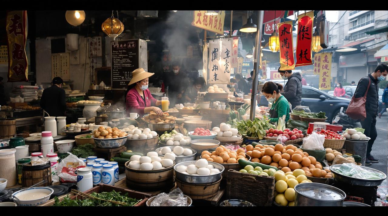 菜市场早餐地图